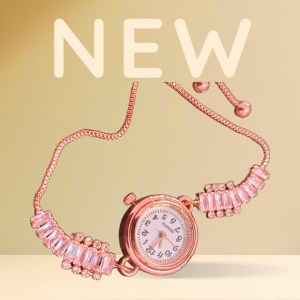 Women's Rose Gold Hand Watch Bracelet